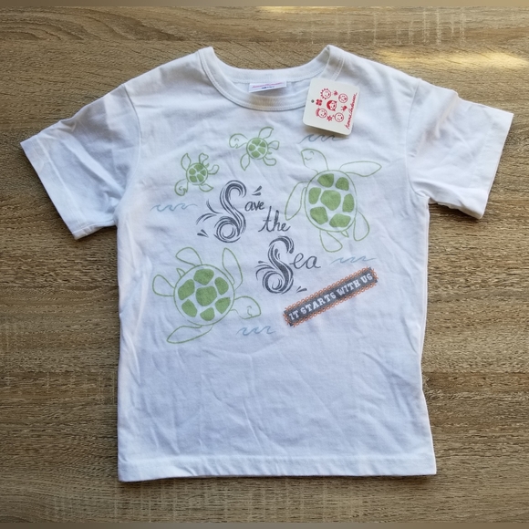 2010 nwt Hanna Andersson "special release" save the seas size 5 tee - Picture 2 of 9